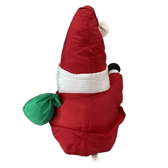 Vintage Santa Claus Holiday Decoration Parachute Nylon Material Plush Toy - Picture 3 of 5